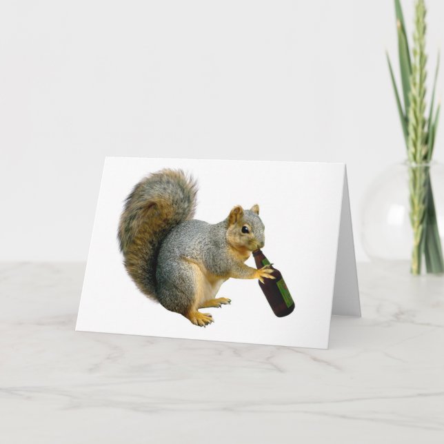Squirrel Beer Card (Front)