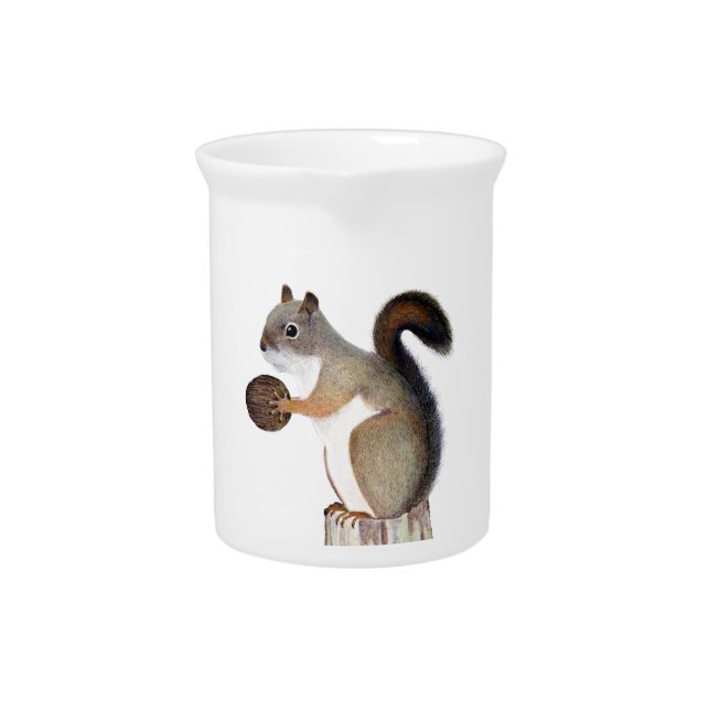 Squirrel Beverage Pitcher (Front)