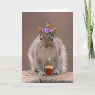 Squirrel birthday card