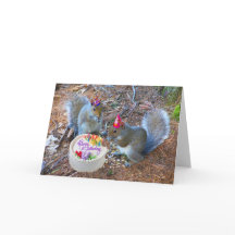 Squirrel birthday card