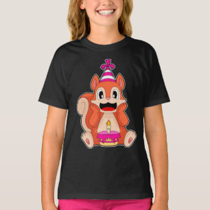 Squirrel Birthday Party hat T-Shirt