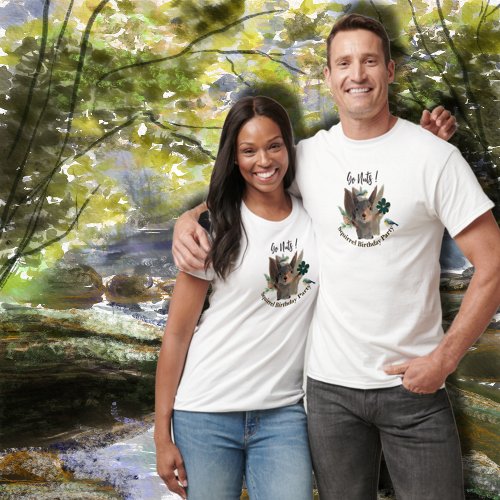 Squirrel Birthday Party Parents T_Shirt
