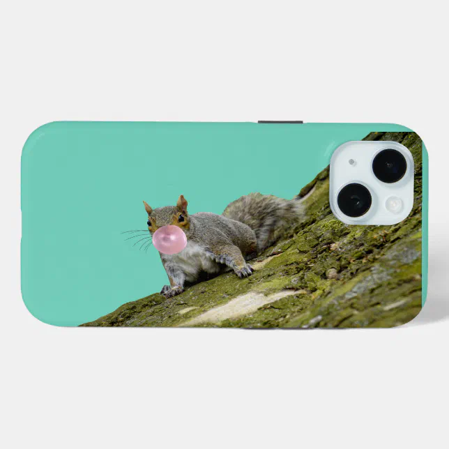 Squirrel Phone Squirrel Blowing a Bubblegum Bubble Animal Photo Case-Mate iPhone Case ...