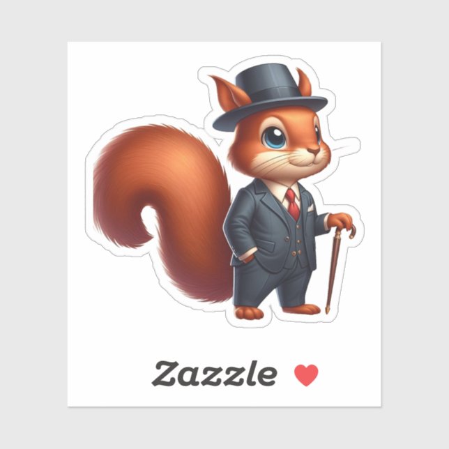 squirrel,boss squirrel sticker (Sheet)