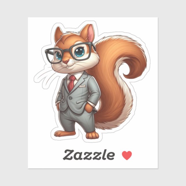 squirrel,boss squirrel sticker (Sheet)