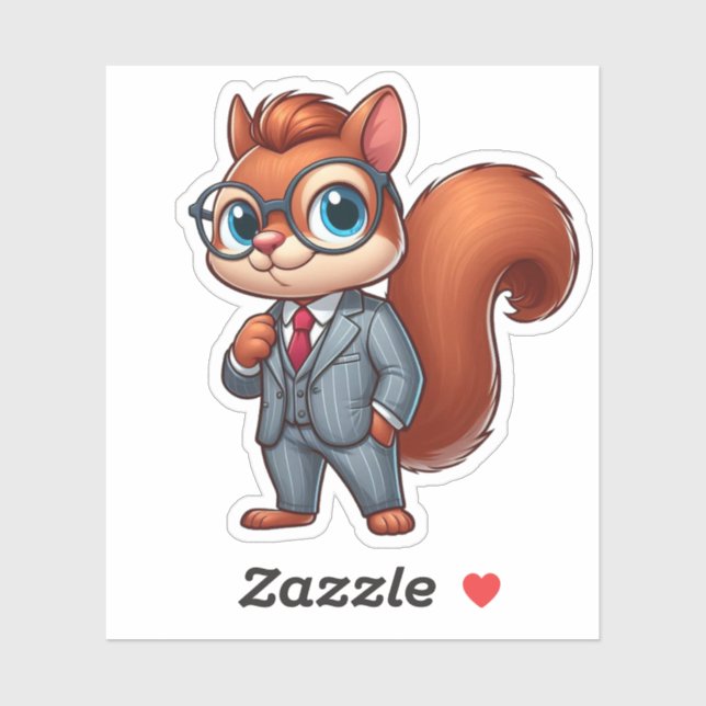 squirrel,boss squirrel sticker (Sheet)