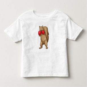 Squirrel Boxer Boxing gloves Toddler T-shirt