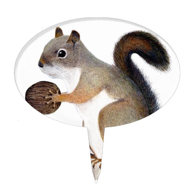 Squirrel Cake Topper (Front)