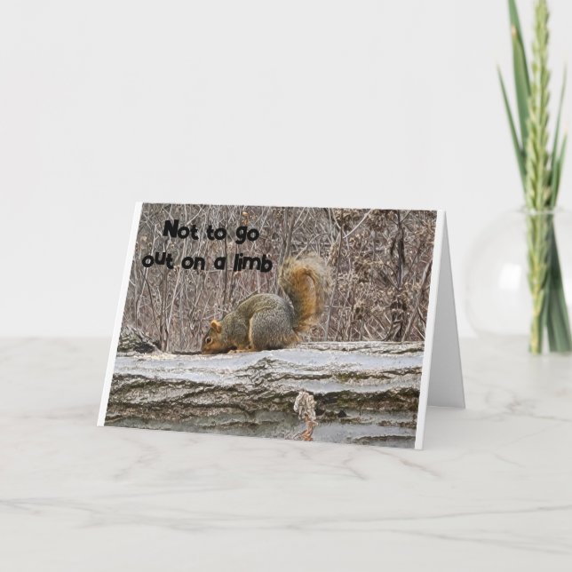 SQUIRREL CAN'T BELEIVE IT'S YOUR "50th" BIRTHDAY Card (Front)