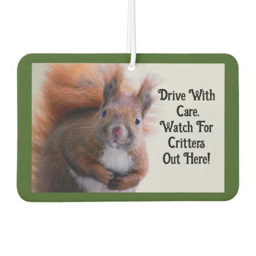 Squirrel Car Air Freshener