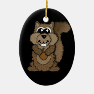 Squirrel Ceramic Ornament