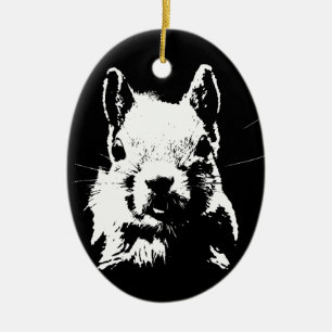 Squirrel Ceramic Ornament