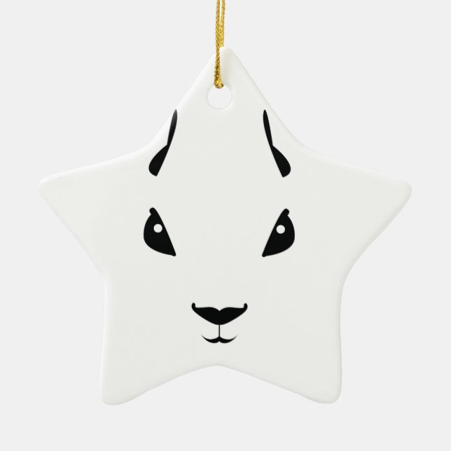 squirrel ceramic ornament (Front)
