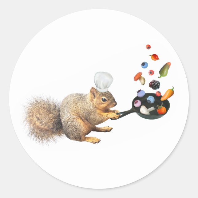 Squirrel Chef Sticker (Front)