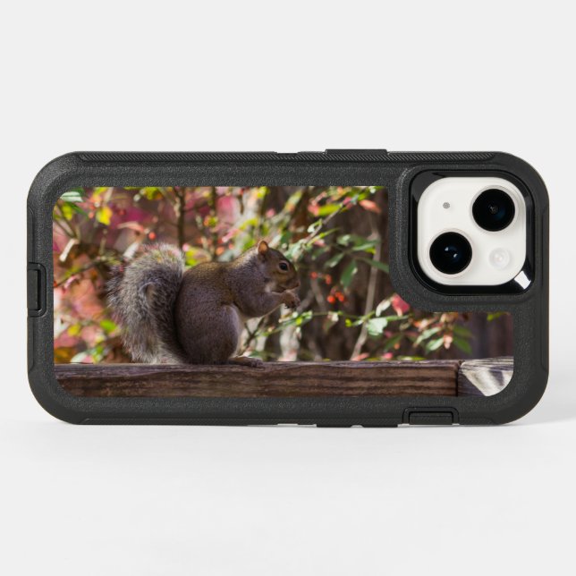 Squirrel Chow Time Otterbox iPhone Case (Back Horizontal)