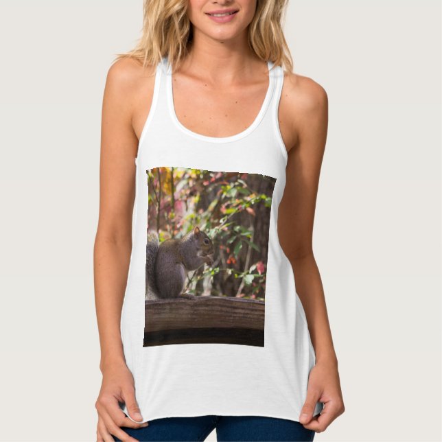 Squirrel Chow Time Tank Top (Front)
