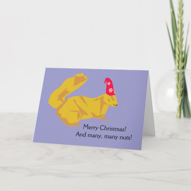 Squirrel Christmas Card (Front)