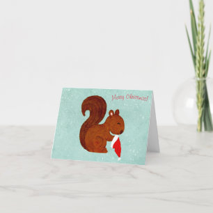 Squirrel Christmas Card
