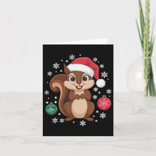 Squirrel Christmas Christmas Xmas Pajamas  Card