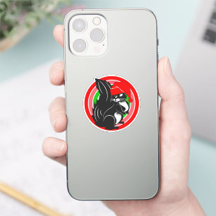 squirrel christmas gifts paper   sticker