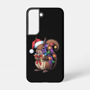 Squirrel Christmas Lights Xmas Party Family Samsung Galaxy S22 Case