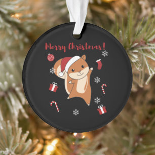 Squirrel Christmas Winter Animals Ornament