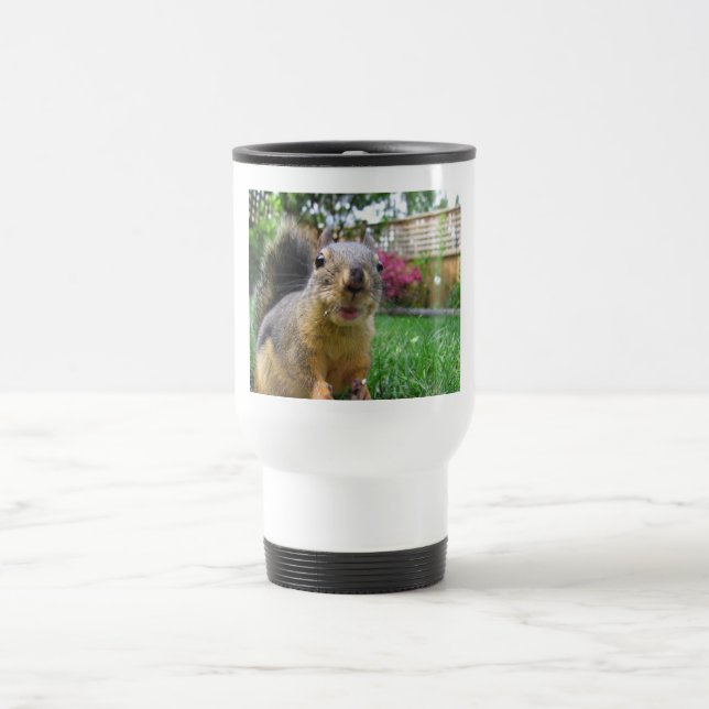 Squirrel Closeup Travel Mug (Center)