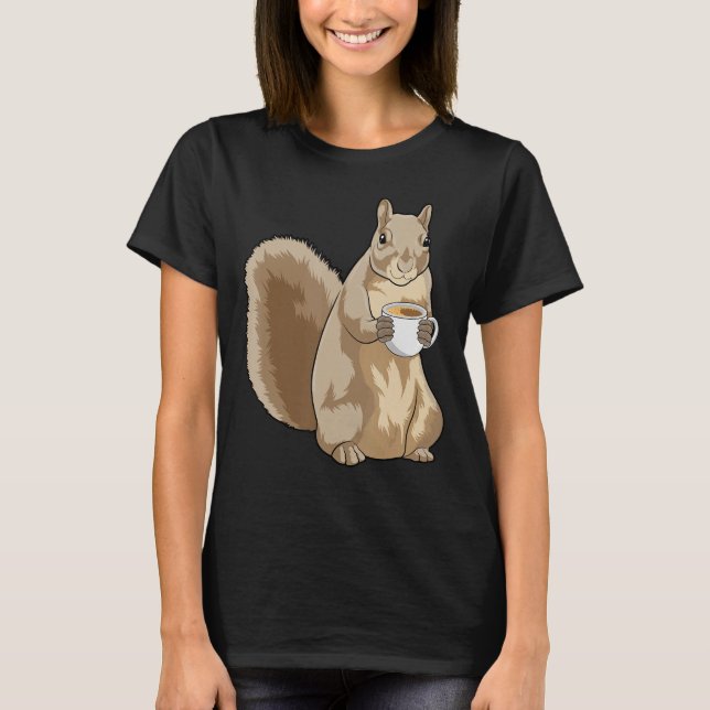 Squirrel Coffee Cup 1 T-Shirt (Front)