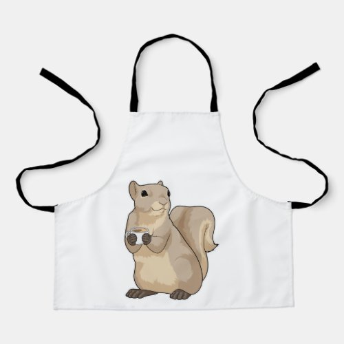 Squirrel Coffee Cup Apron