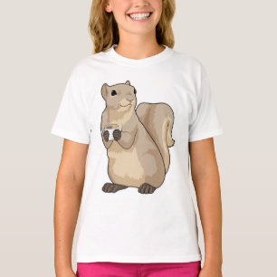 Squirrel Coffee Cup T-Shirt