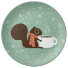 Squirrel Coffee Lover Woodland Winter Holiday