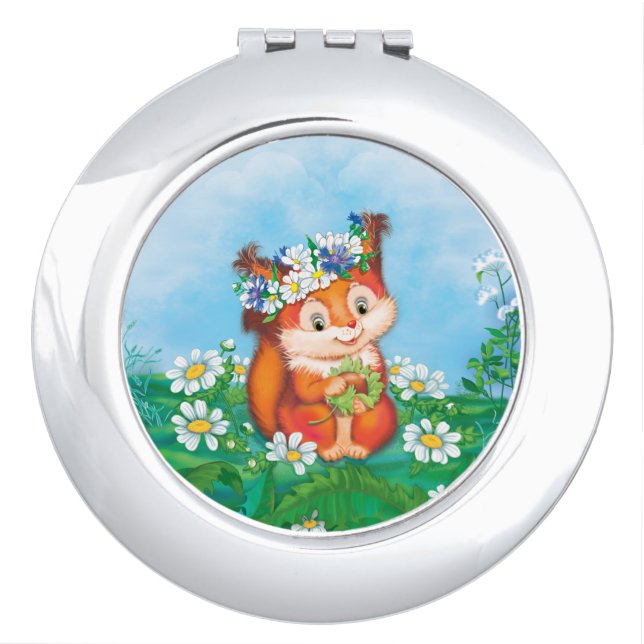 Squirrel Compact Mirror (Front)