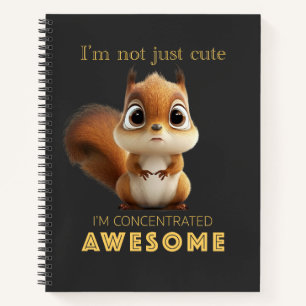Squirrel Concentrated Awesome Cute Adorable Funny Notebook
