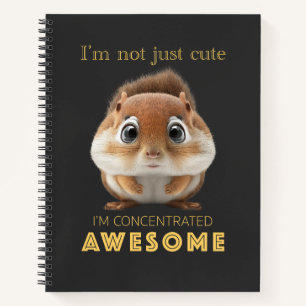 Squirrel Concentrated Awesome Cute Adorable Funny Notebook