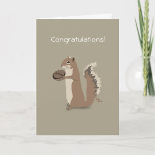 Squirrel Congratulations Card