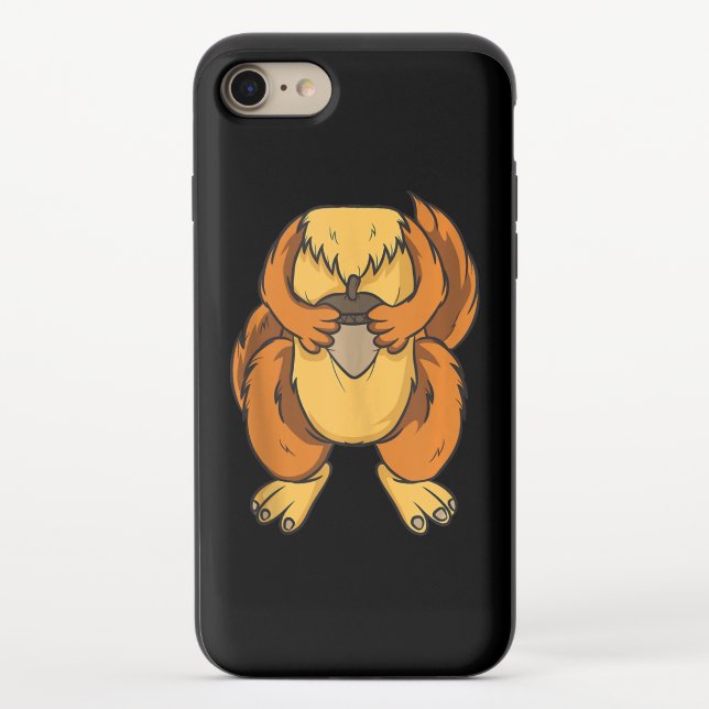 Squirrel Costume Halloween Easy Cosplay Last Uncommon iPhone Case (Back)