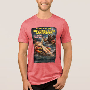 Squirrel Crab Monsters Tri-Blend Shirt