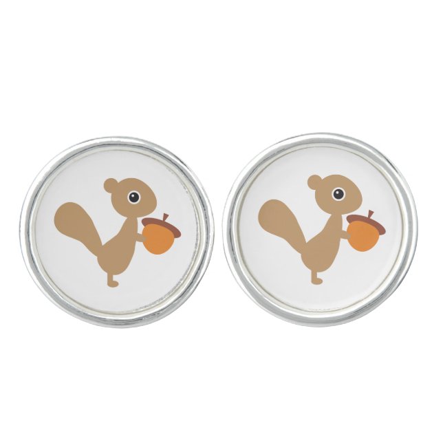 Squirrel Cufflinks (Front)