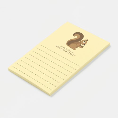 Squirrel Cute Kids Woodland Post_it Notes