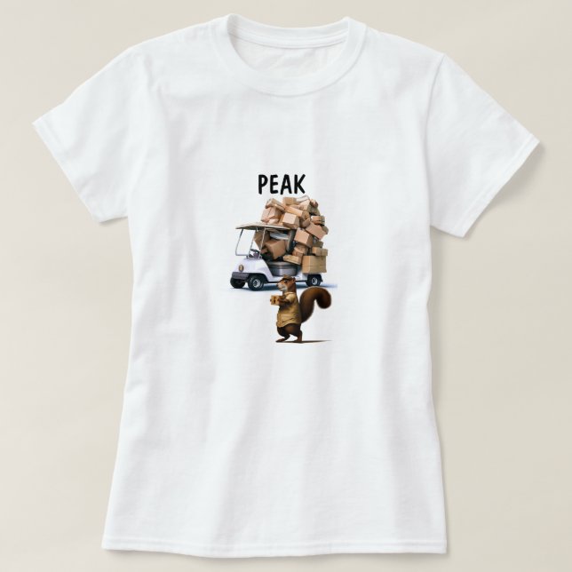 Squirrel Delivery Driver T-Shirt (Design Front)