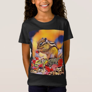 Squirrel Digital Art Painting T-Shirt