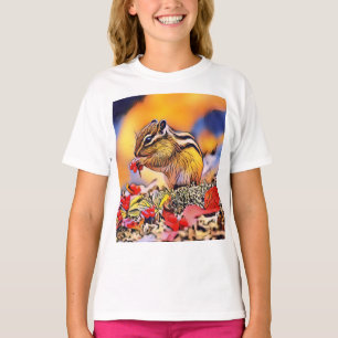 Squirrel Digital Art Painting T-Shirt