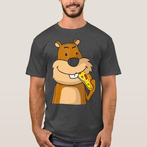 Squirrel Eating Pizza Funny Pizza Food Lover T_Shirt