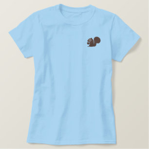 Squirrel Embroidered Shirt