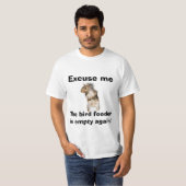 Squirrel Empty Bird Feeder T-Shirt (Front Full)