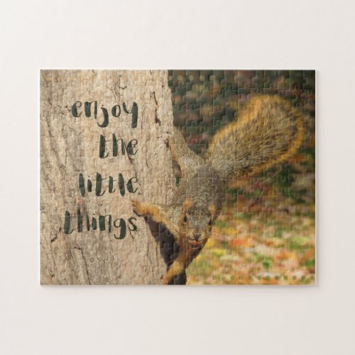 Squirrel Enjoy the Little Things Puzzle