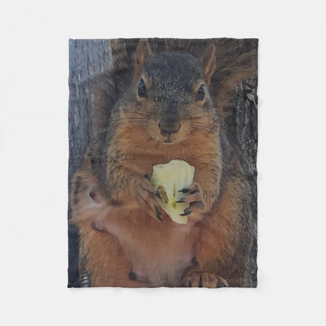 Squirrel Fleece Blanket (Front)