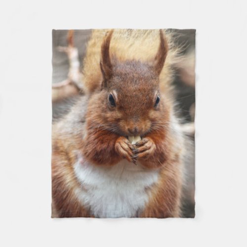 Squirrel Fleece Blanket