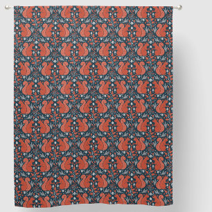 Squirrel Forest Woodland Pattern Blackout Curtains