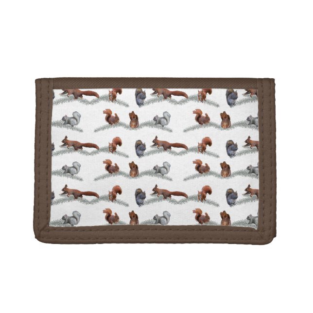 Squirrel Frenzy Wallet (choose colour) (Front)